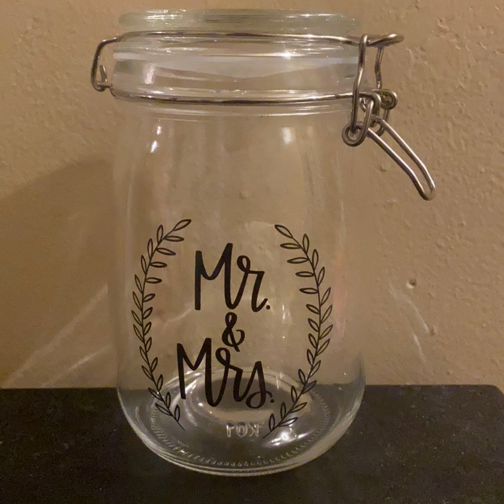 Mr & Mrs Mason Jar